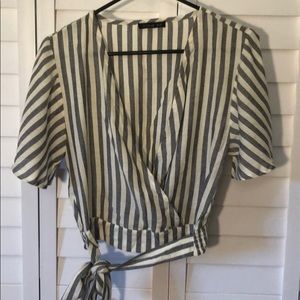 Faux wrap top